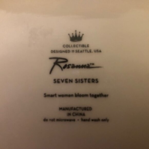 CUTE Rosanna Seven Sisters "all things are possible with COFFEE & MASCARA" Tray - Picture 4 of 4